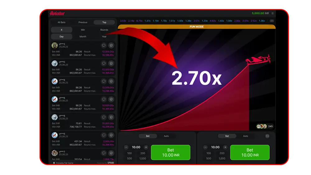 step 4 To Play Aviator